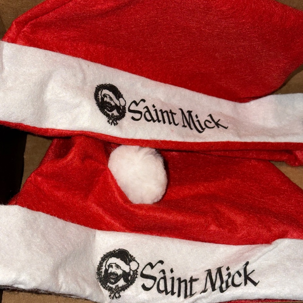 BNNW Mick Foley Saint Mick Red Santa Hats